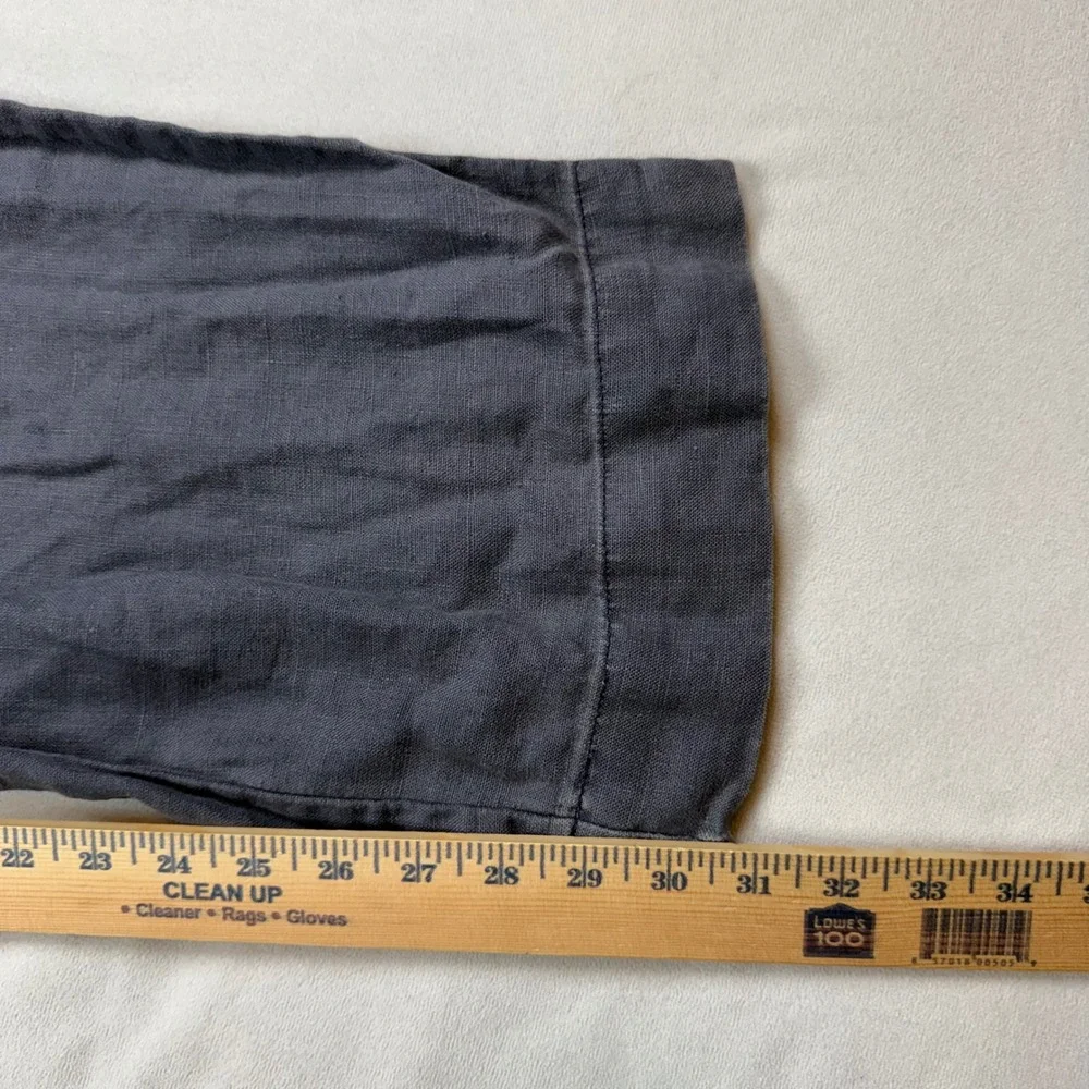 VTG 90s Polo Ralph Lauren Mens 40 X 31 Gray 100% Linen Drawstring Pants USA Made